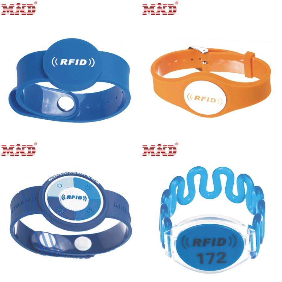 Custom Logo Design Items China Personalized RFID Lf Hf Silicone Wristbands