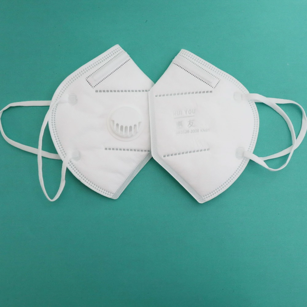 N95 Disposable Respirator Face Mask Kn95 Masks of Filtration 95/ with Earloops /White Colour Bfe 95%