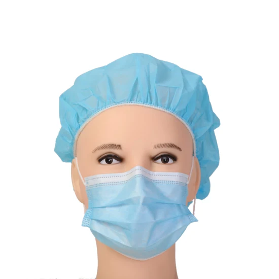 Maschera monouso Maschera per il viso blu chirurgica monouso per ospedale standard all'ingrosso CE 50 pezzi per scatola En 14683 Maschera per il viso antipolvere Earloop Uso medico ospedaliero