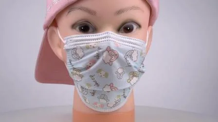 Maschera facciale monouso a 3 strati in tessuto non tessuto personalizzata per bambini